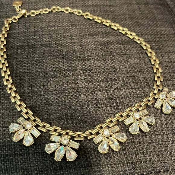 Max & Zoe Gold and Crystal Bib Necklace - Picture 15 of 15